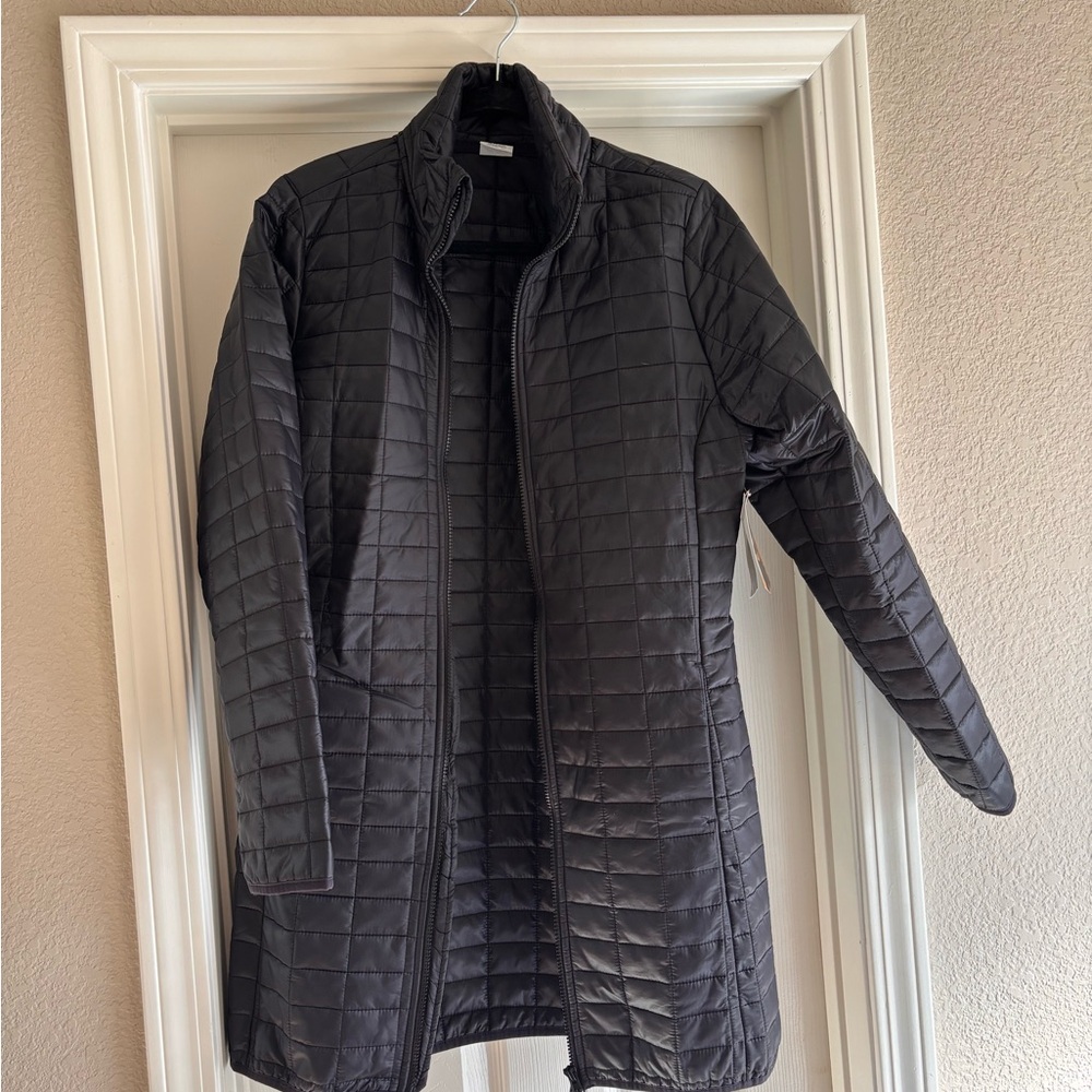 NWT Avia Black Long Quilted Jacket